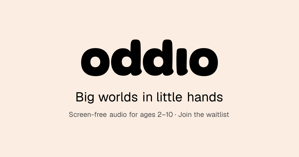 Oddio — Big Worlds in Little Hands